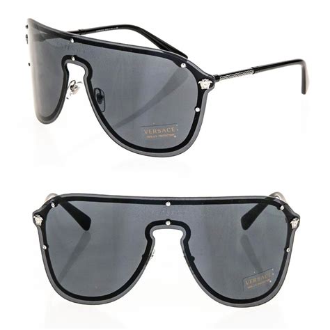 versace frenergy visor sunglasses black|versace black sunglasses men.